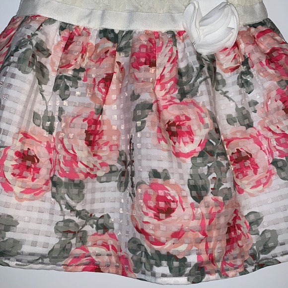 Children’s Place 3T Ivory & Pink Lace Tank Dress EUC - Picture 4 of 12